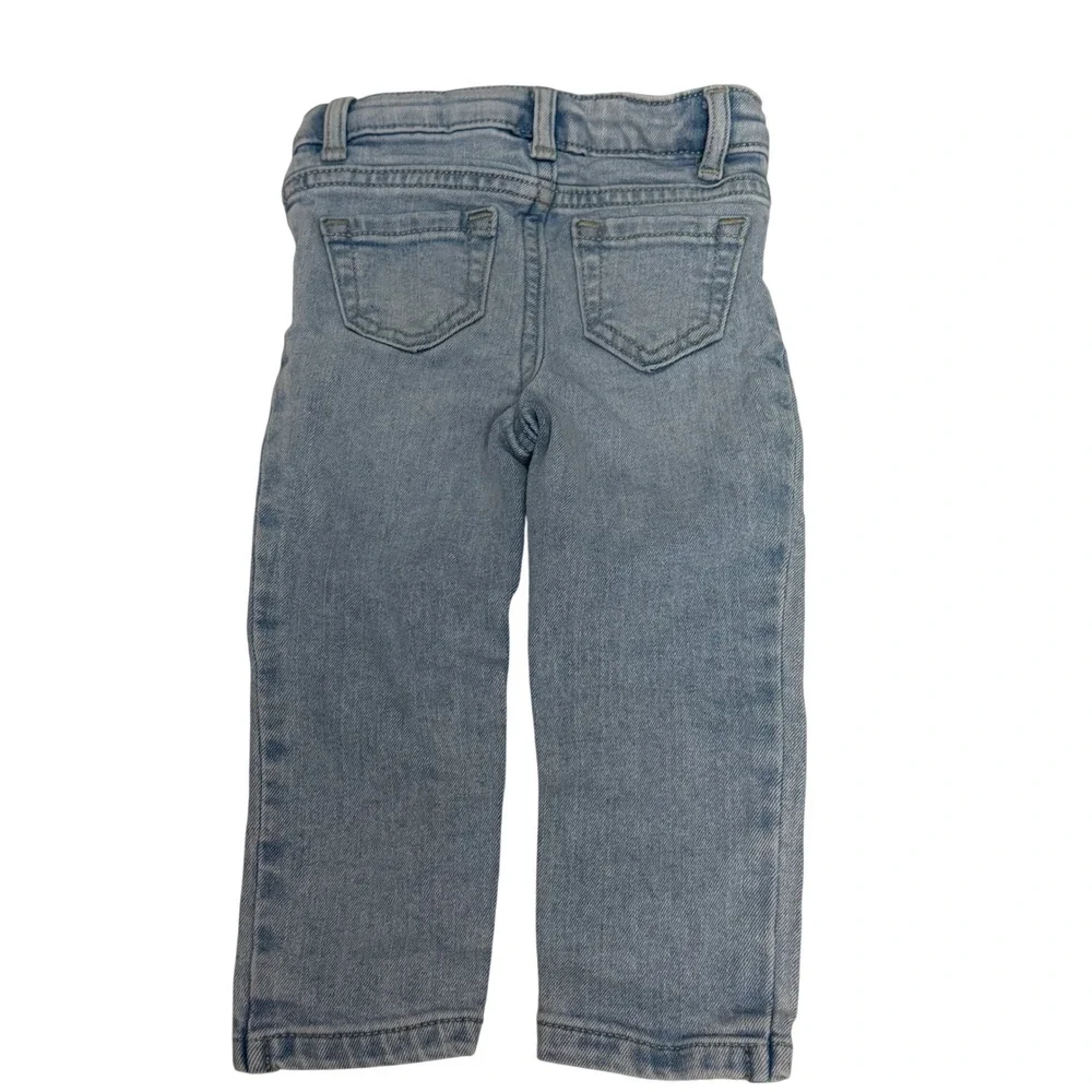 Disney Jumping Beans Minnie Mouse Embroidered Light Wash Jeans 18M Blue Kids‎